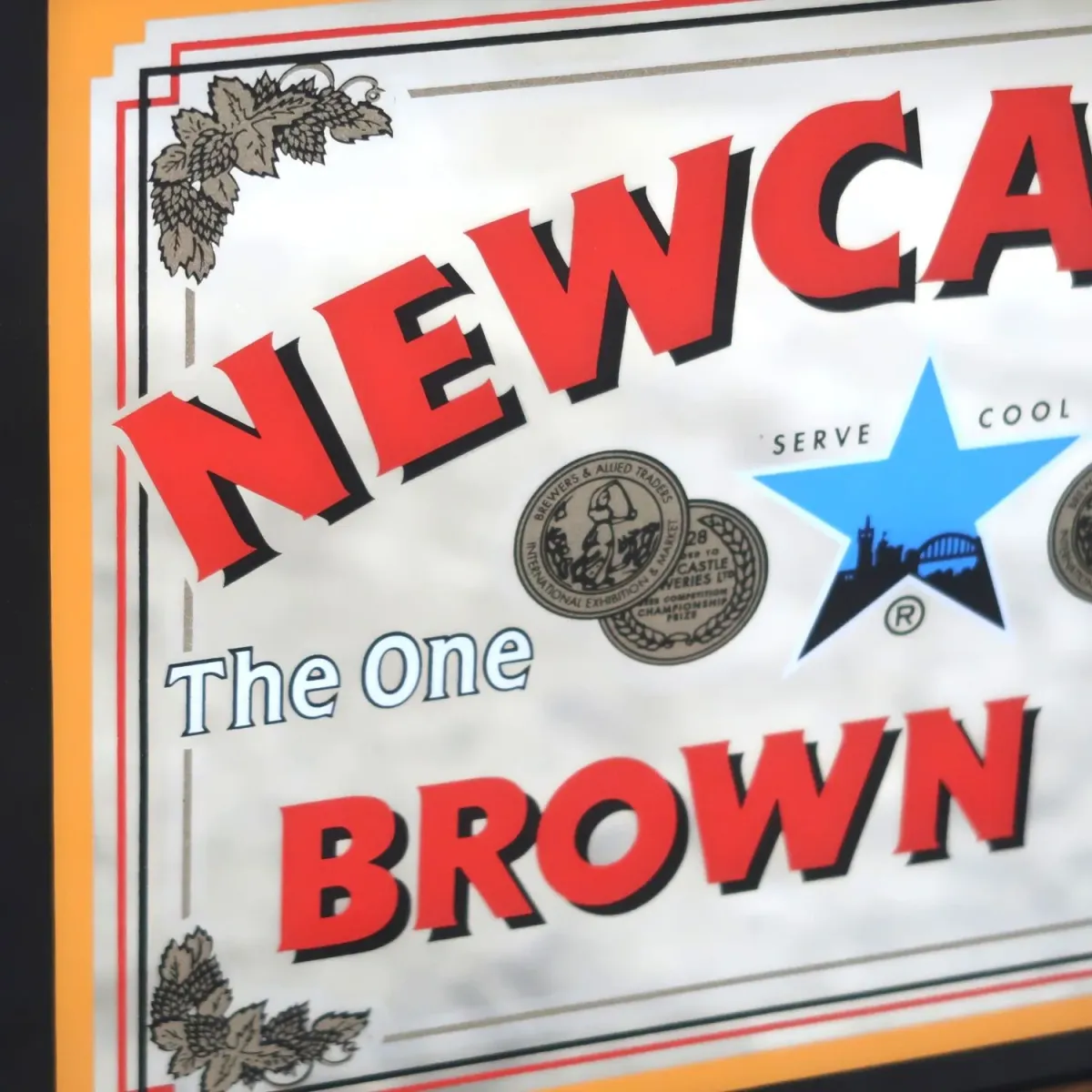 NEWCASTLE ビンテージ パブミラー