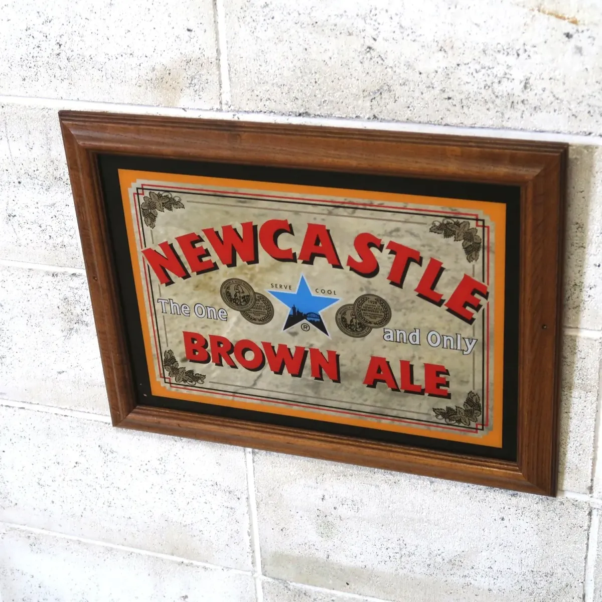 NEWCASTLE ビンテージ パブミラー