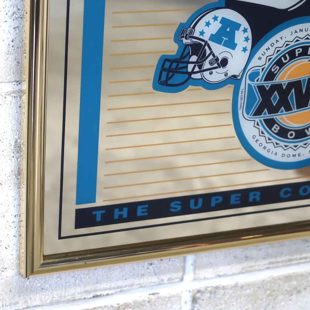 SUPER BOWL×Miller Lite ビンテージ パブミラー