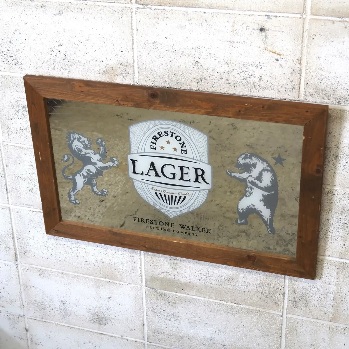 FIRESTONE WALKER ビンテージ パブミラー