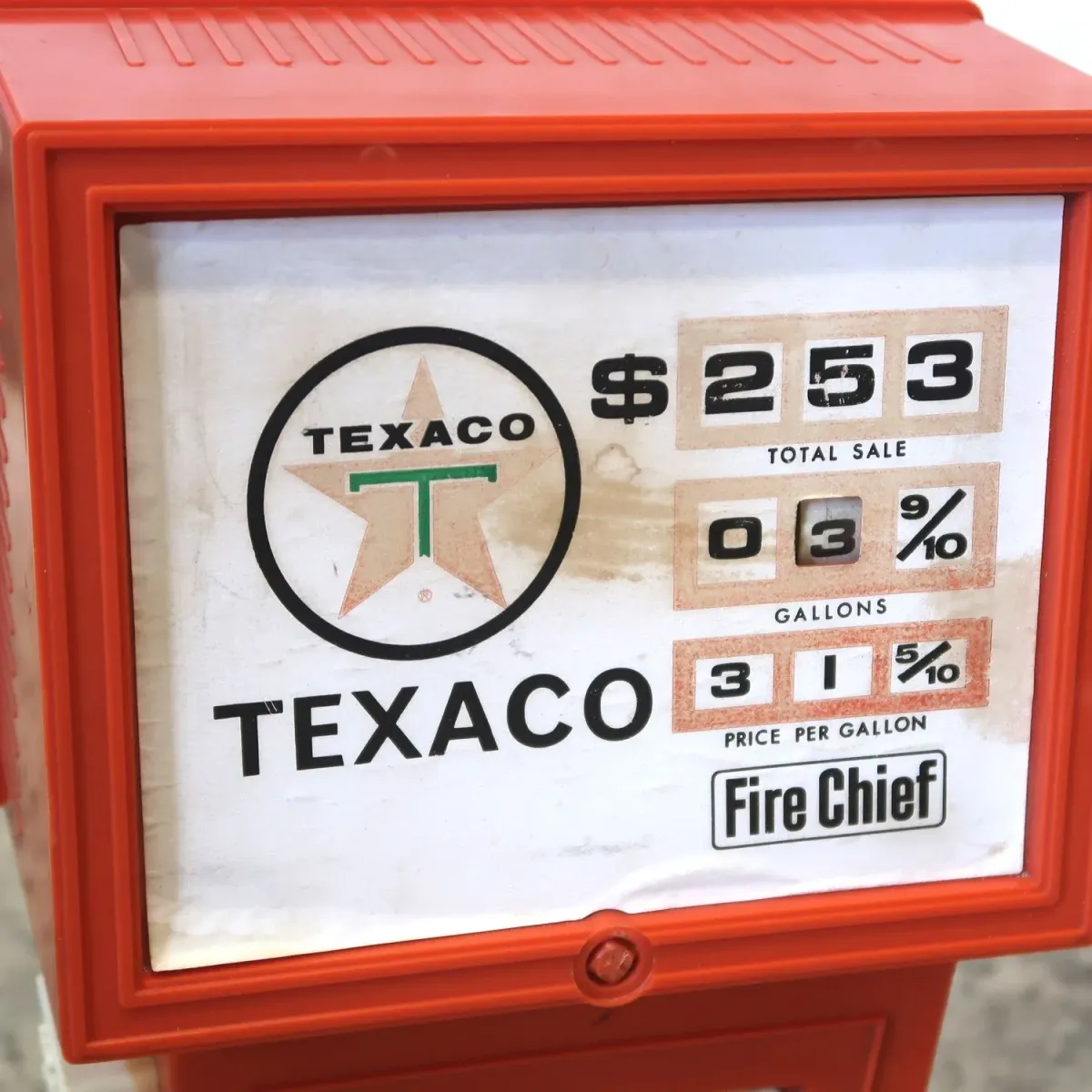TEXACO ビンテージ ガスポンプトイ Fire Chief ジャンク