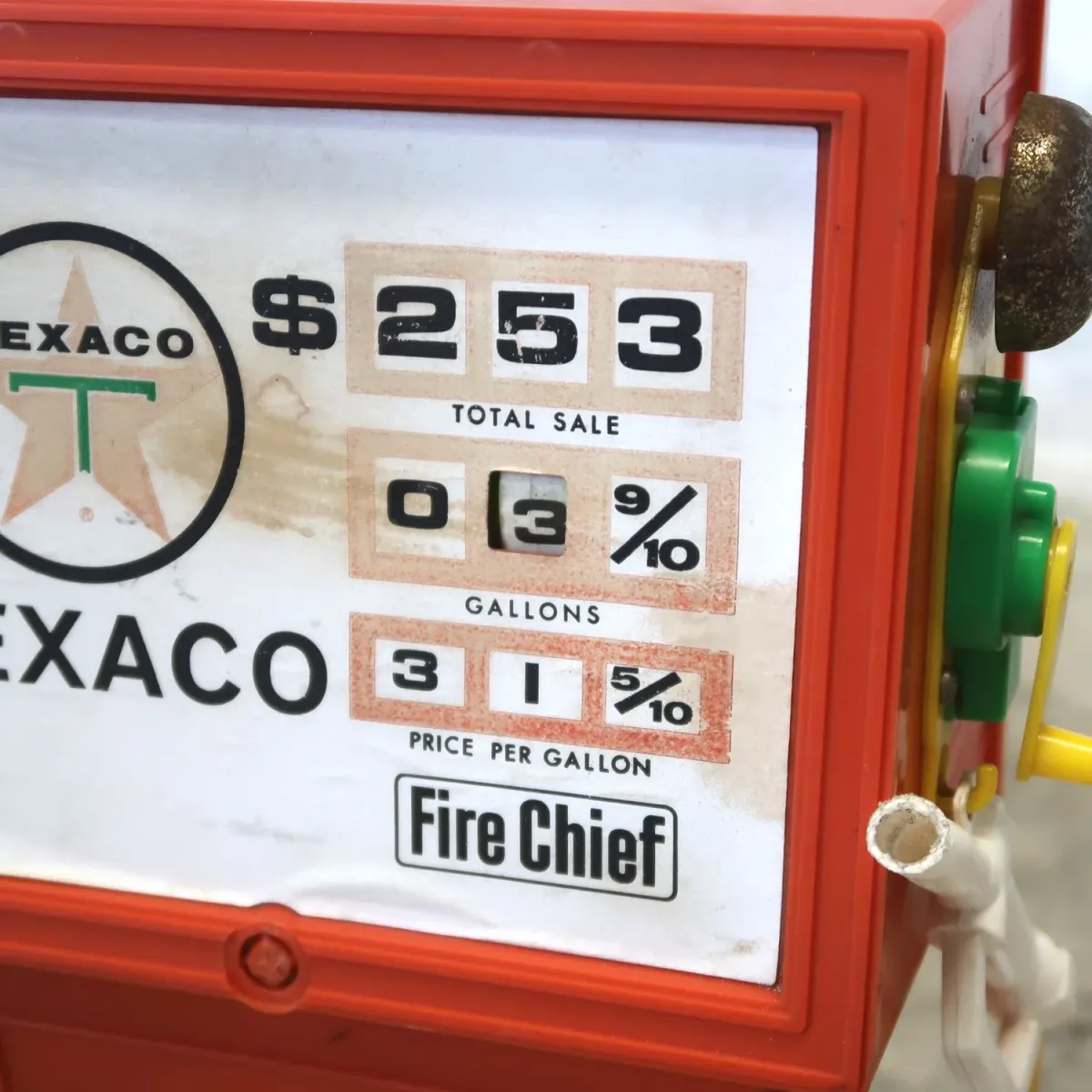 TEXACO ビンテージ ガスポンプトイ Fire Chief ジャンク