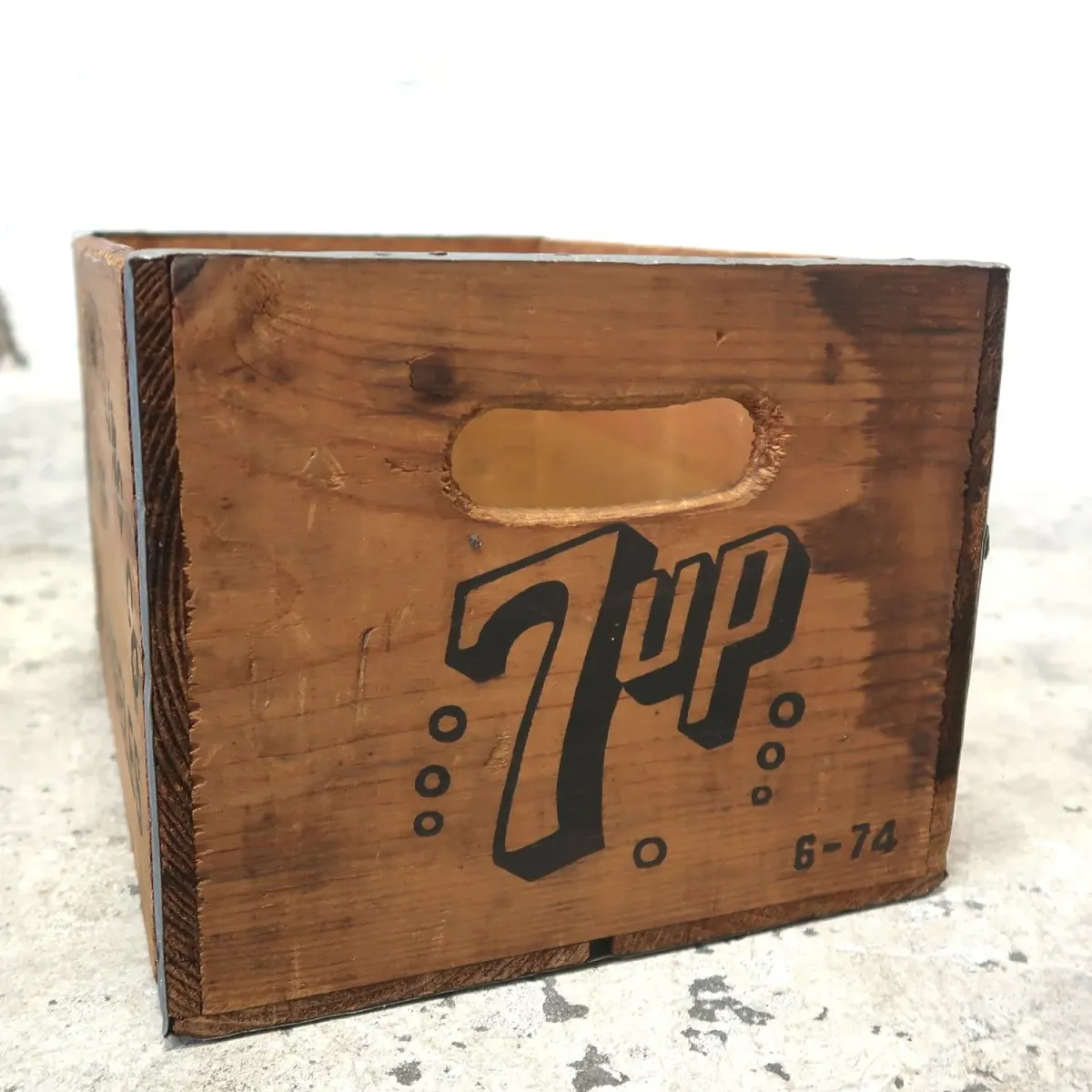 7up ビンテージ ウッドボックス