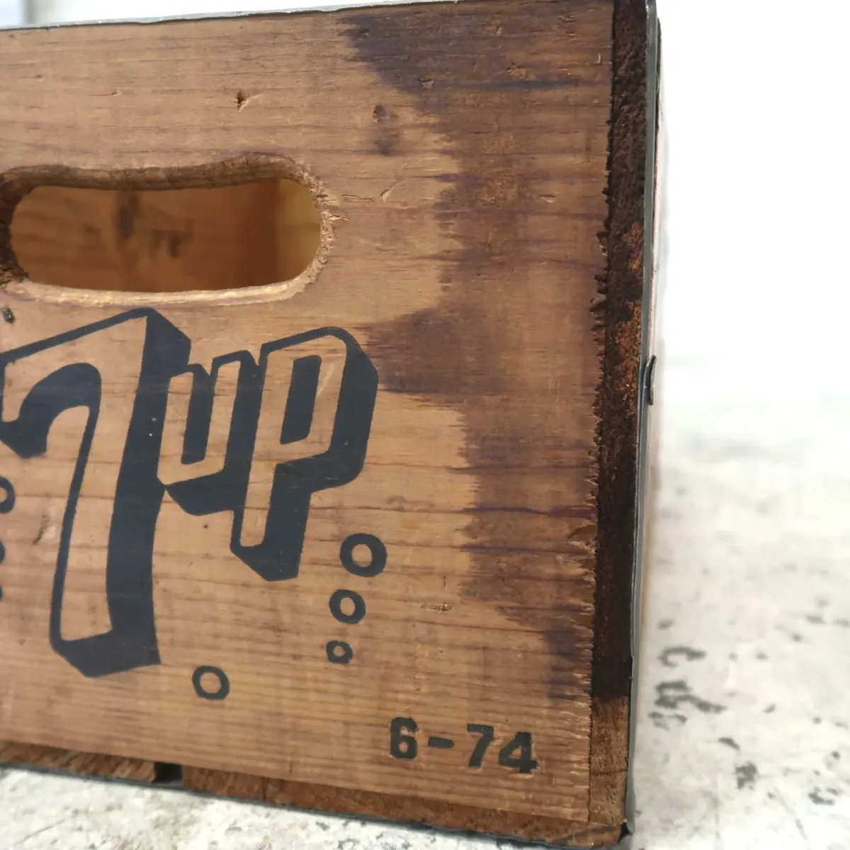 7up ビンテージ ウッドボックス