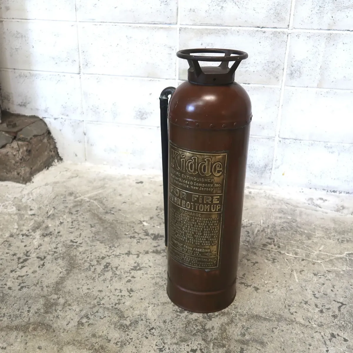 ビンテージ 消火器 銅×真鍮