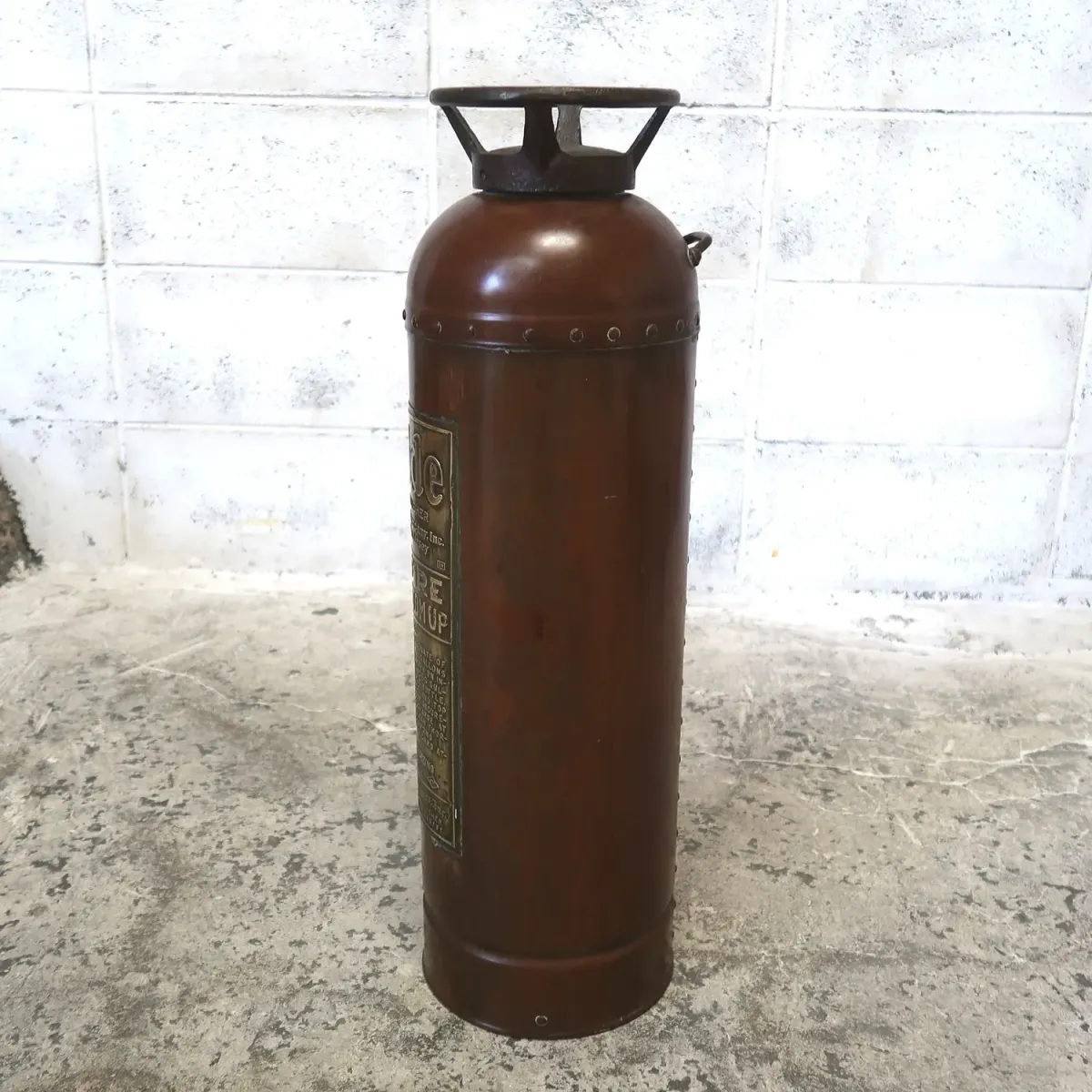 ビンテージ 消火器 銅×真鍮