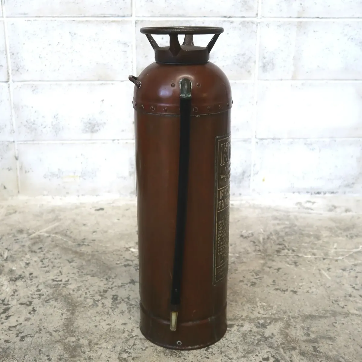 ビンテージ 消火器 銅×真鍮
