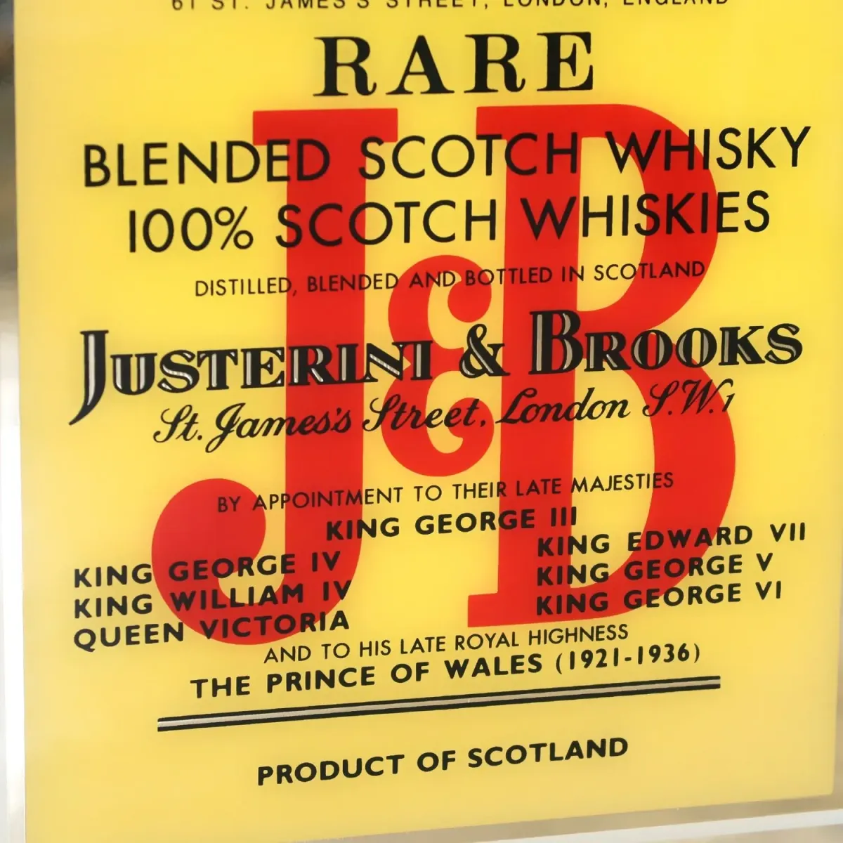 J&B ビンテージ パブミラー
