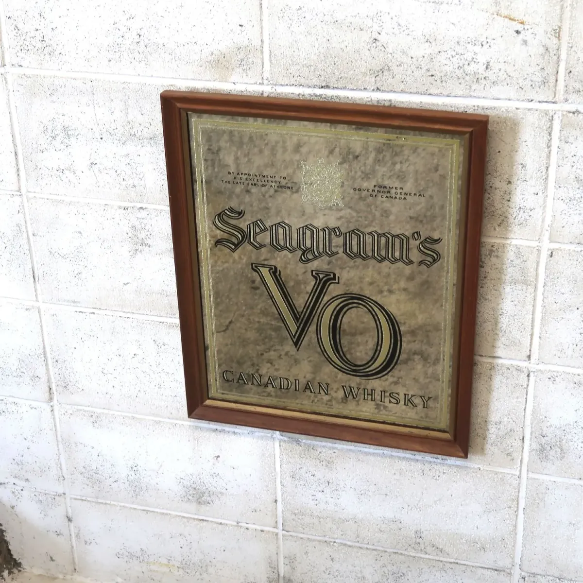 Seagram's VO ビンテージ パブミラー