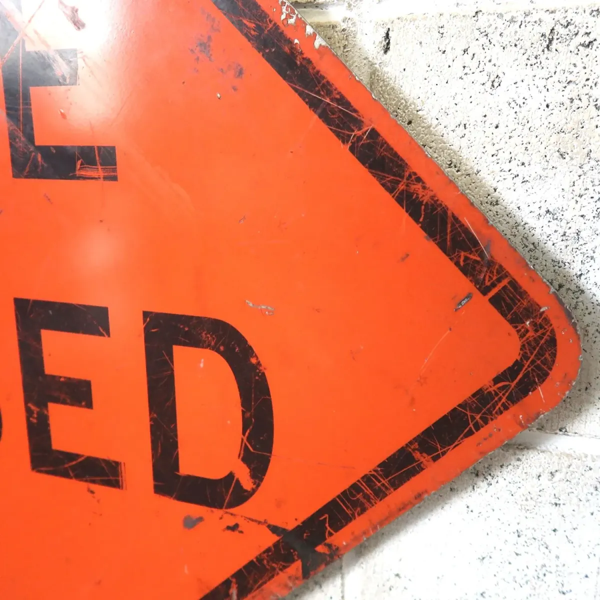 LANE CLOSED ビンテージ ロードサイン