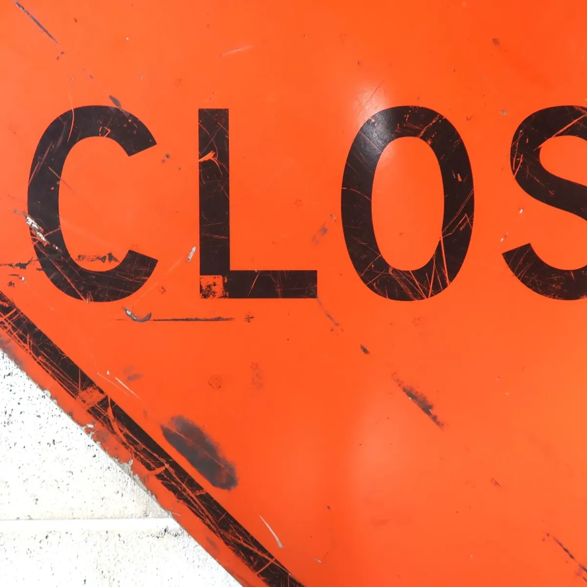 LANE CLOSED ビンテージ ロードサイン