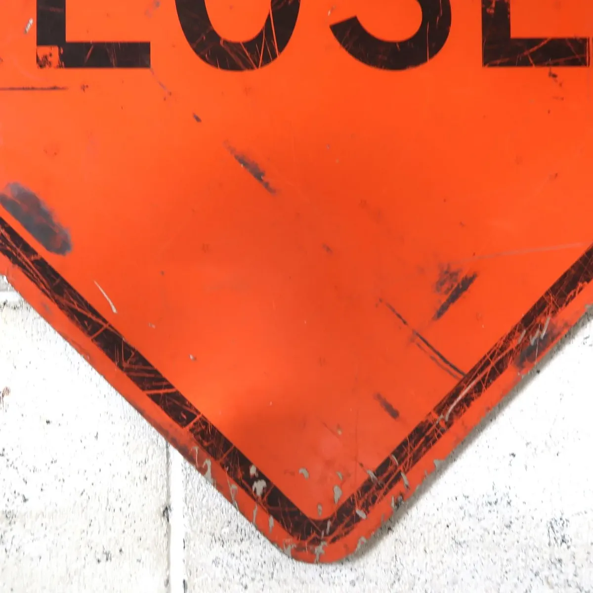 LANE CLOSED ビンテージ ロードサイン