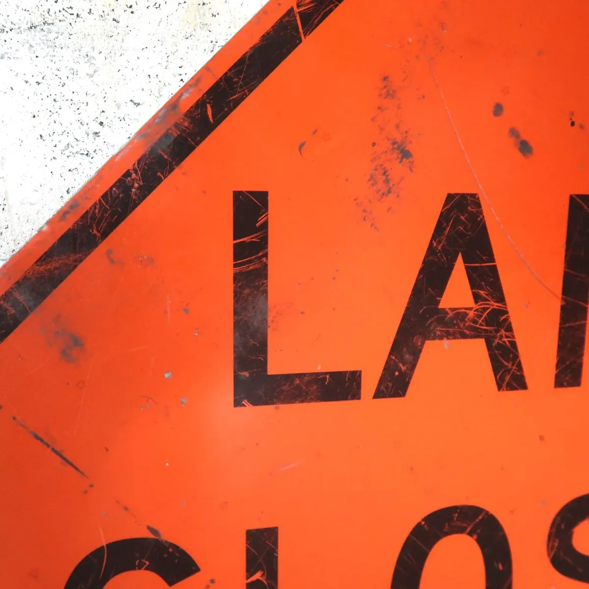 LANE CLOSED ビンテージ ロードサイン