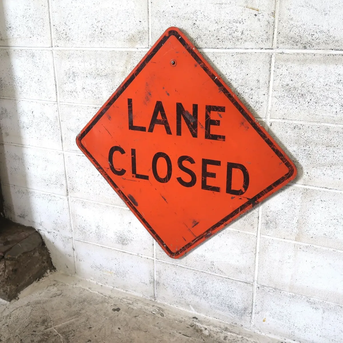 LANE CLOSED ビンテージ ロードサイン