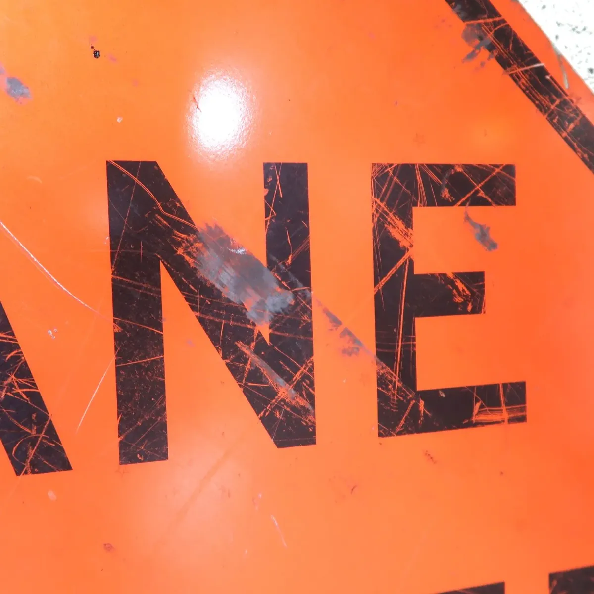 LANE CLOSED ビンテージ ロードサイン