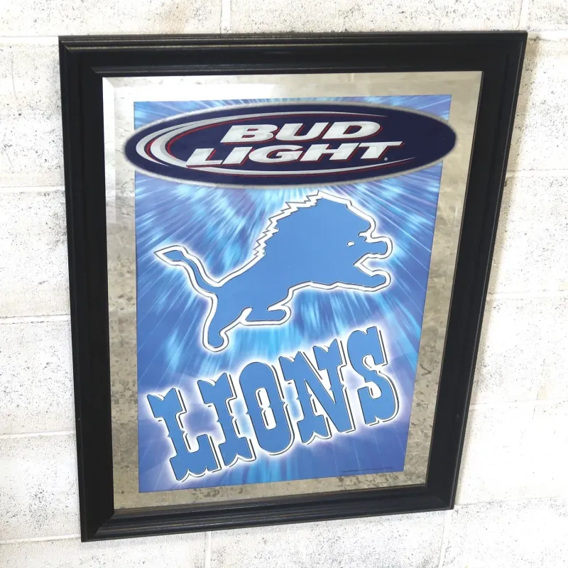 BUD LIGHT×Detroit Lions 大型パブミラー