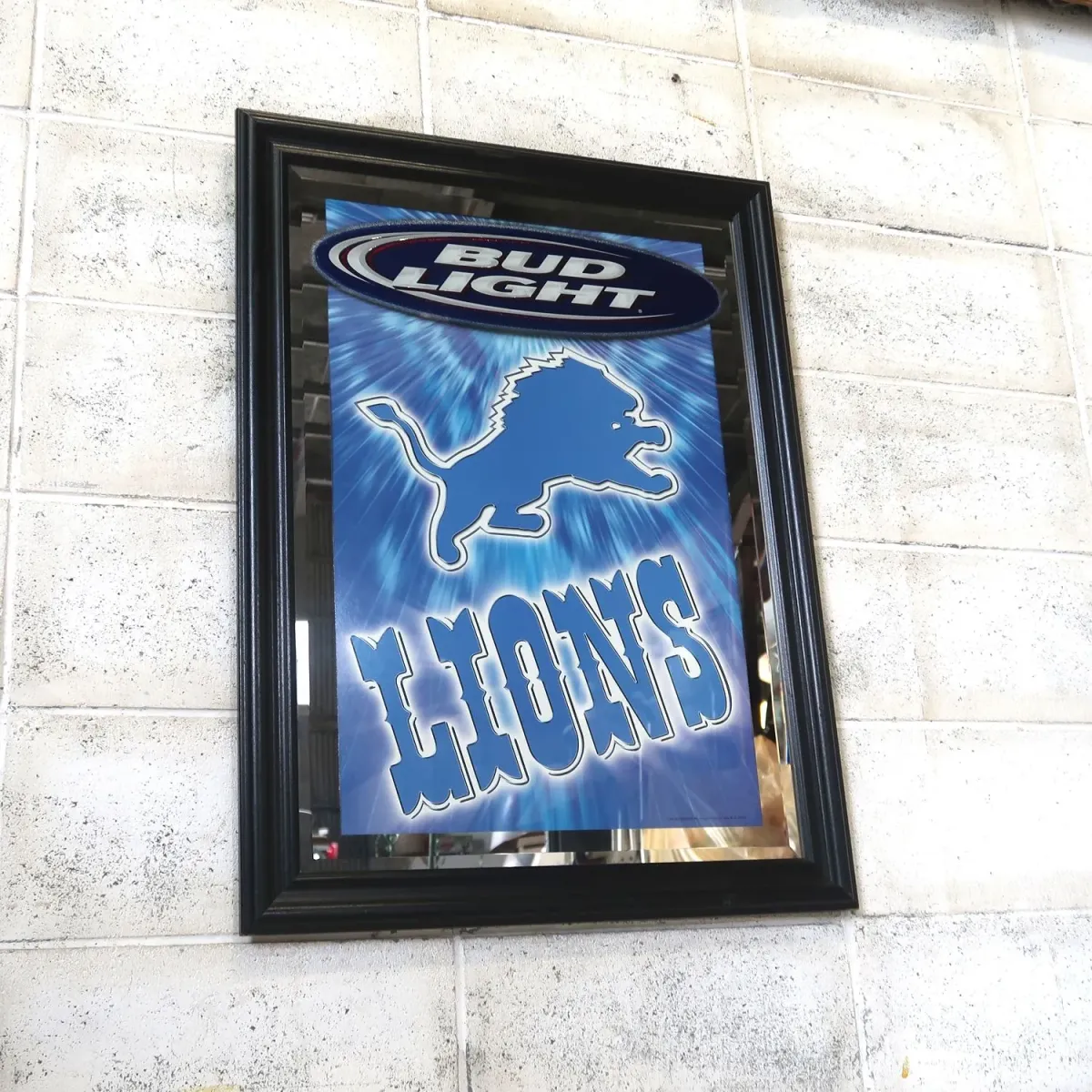 BUD LIGHT×Detroit Lions 大型パブミラー