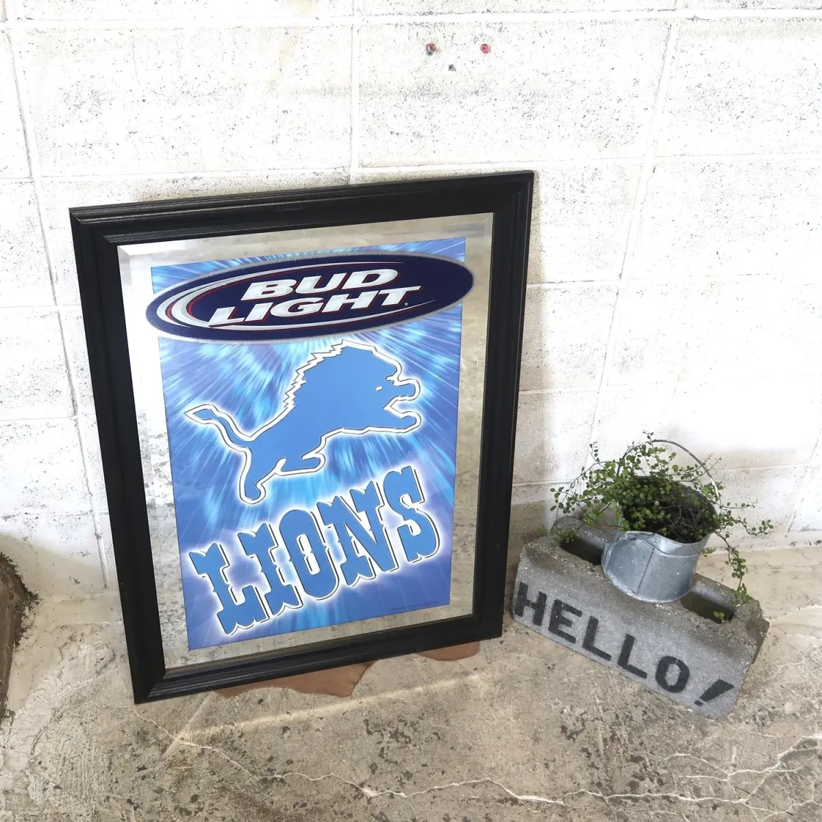 BUD LIGHT×Detroit Lions 大型パブミラー