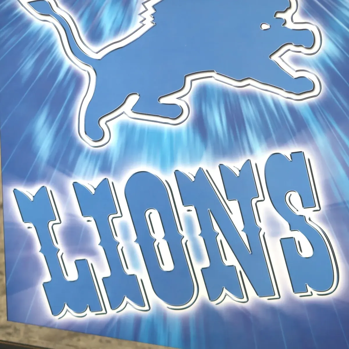 BUD LIGHT×Detroit Lions 大型パブミラー