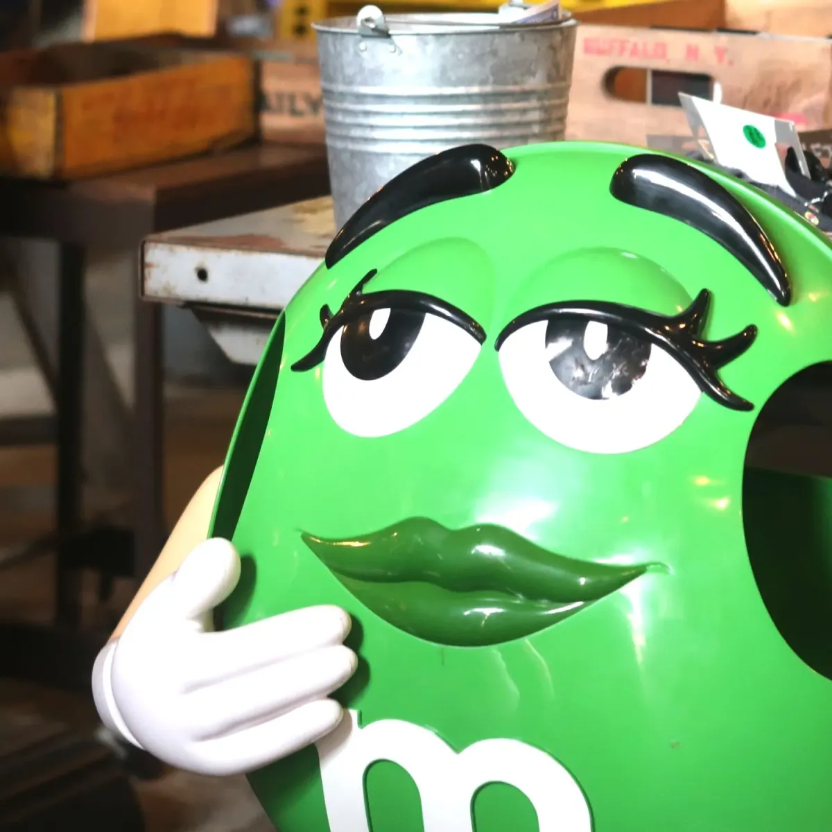 M&M's グリーン 大型 ストアディスプレイ