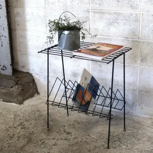 50‘s ビンテージ ワイヤーメタル レコードラック