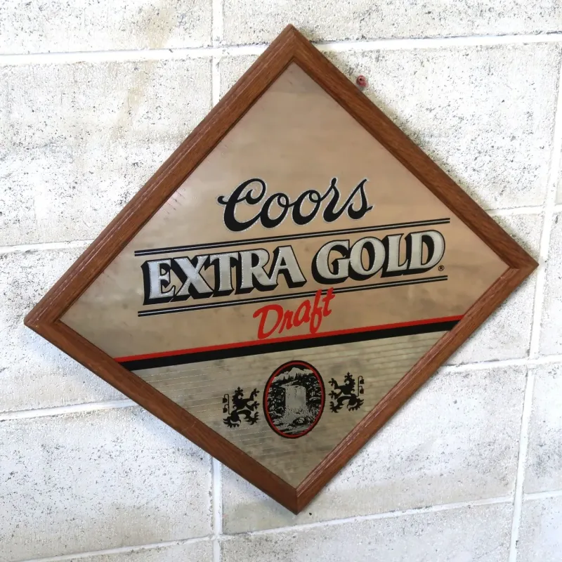 Coors EXTRA GOLD ビンテージ パブミラー