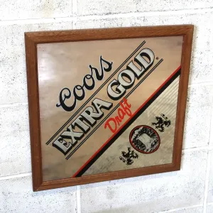 Coors EXTRA GOLD ビンテージ パブミラー