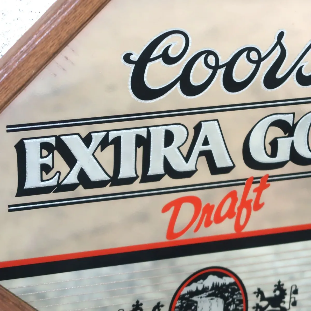 Coors EXTRA GOLD ビンテージ パブミラー