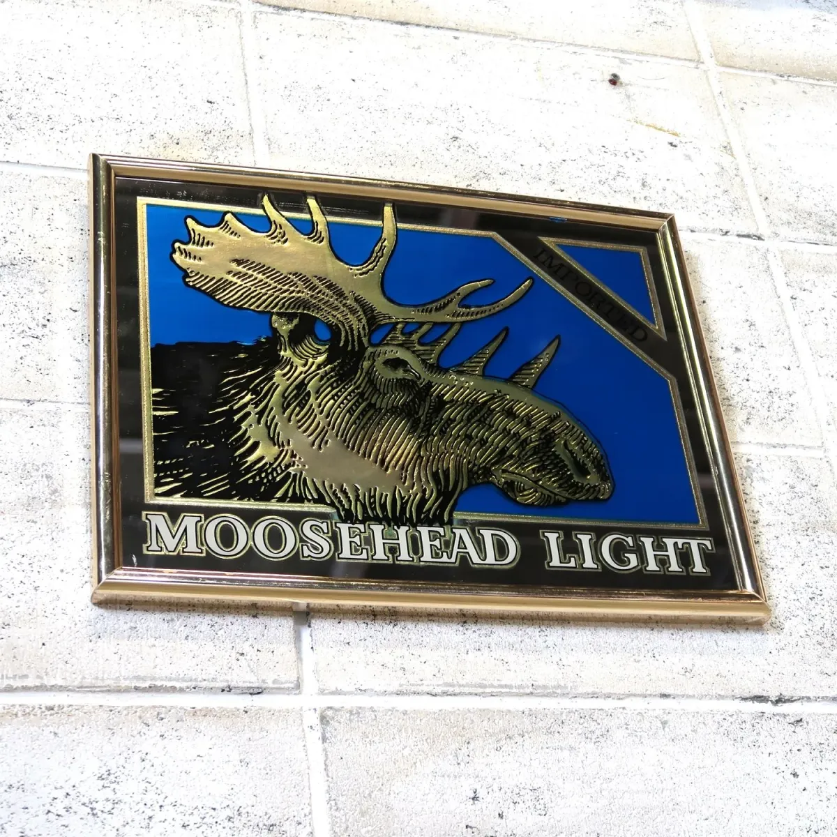 MOOSEHEAD LIGHT ビンテージ パブミラー