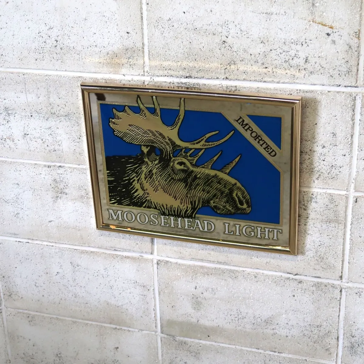 MOOSEHEAD LIGHT ビンテージ パブミラー