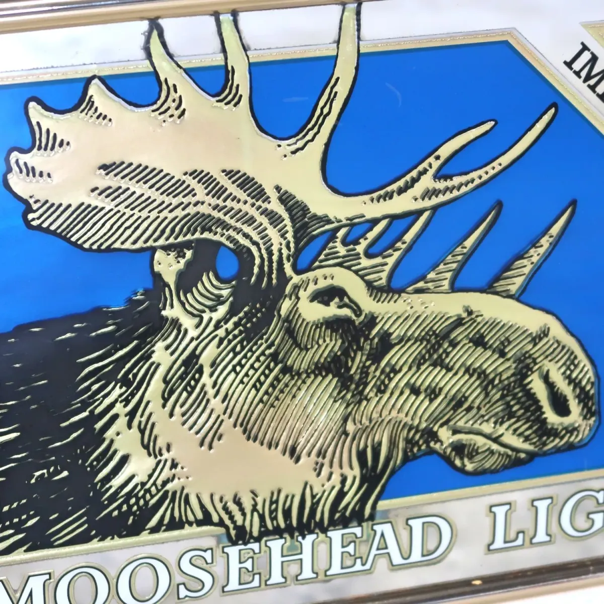 MOOSEHEAD LIGHT ビンテージ パブミラー