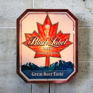 Black Label BEER ビンテージ ライトサイン