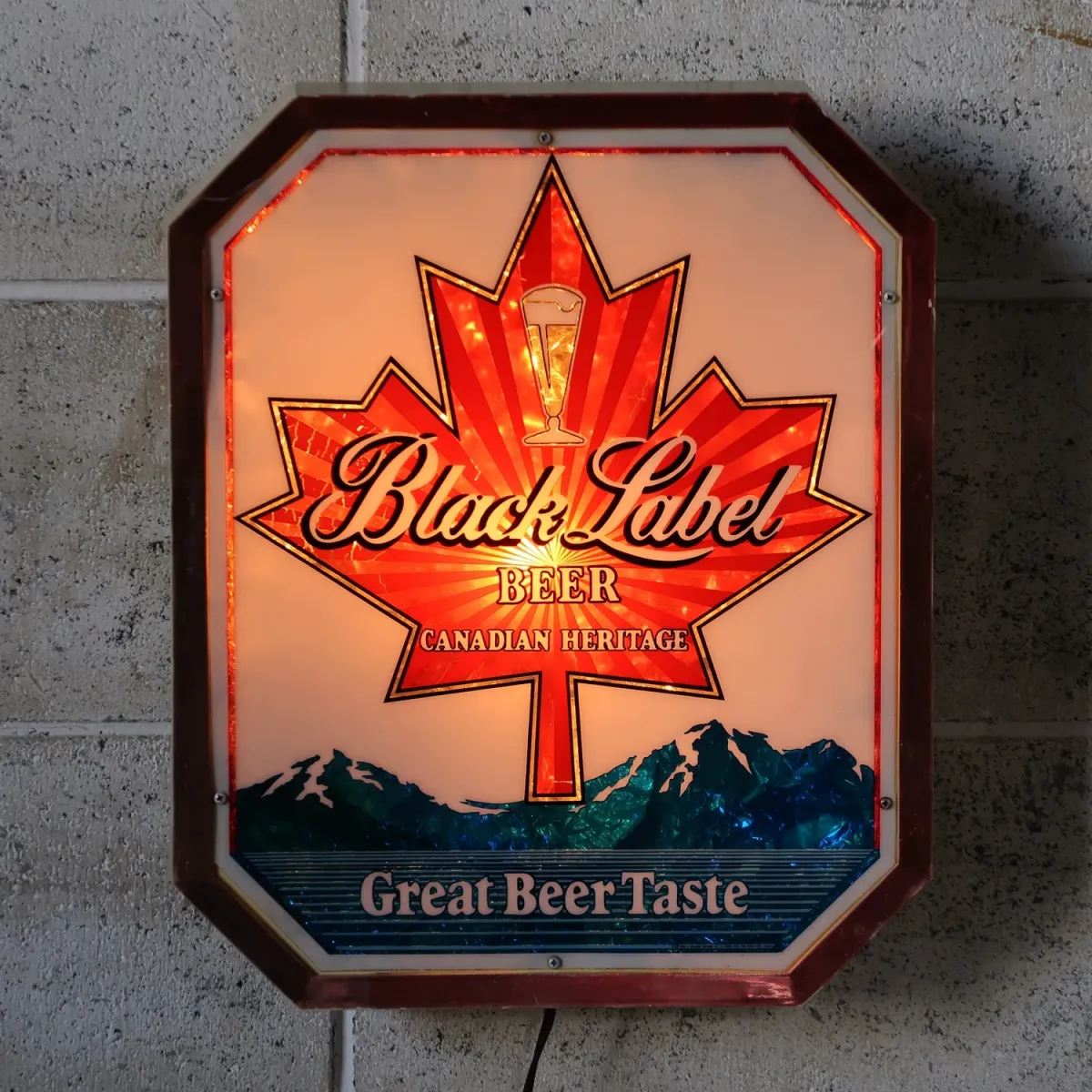 Black Label BEER ビンテージ ライトサイン