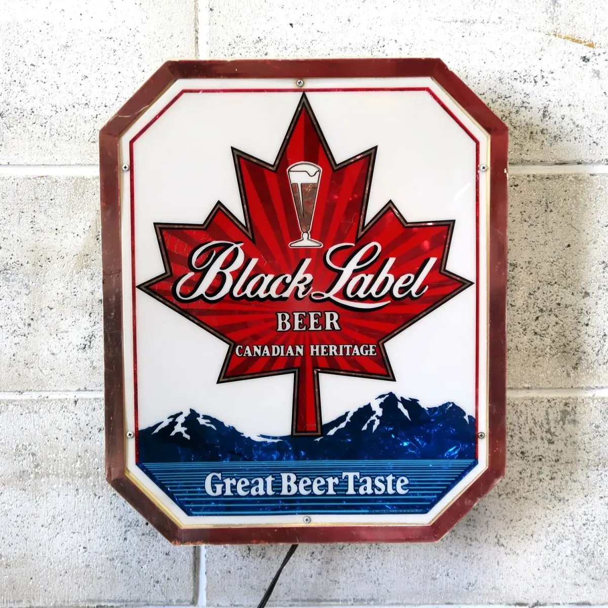 Black Label BEER ビンテージ ライトサイン