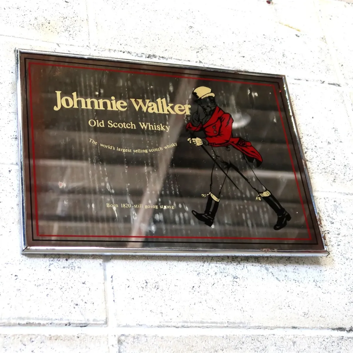 Johnnie Walker ビンテージ パブミラー