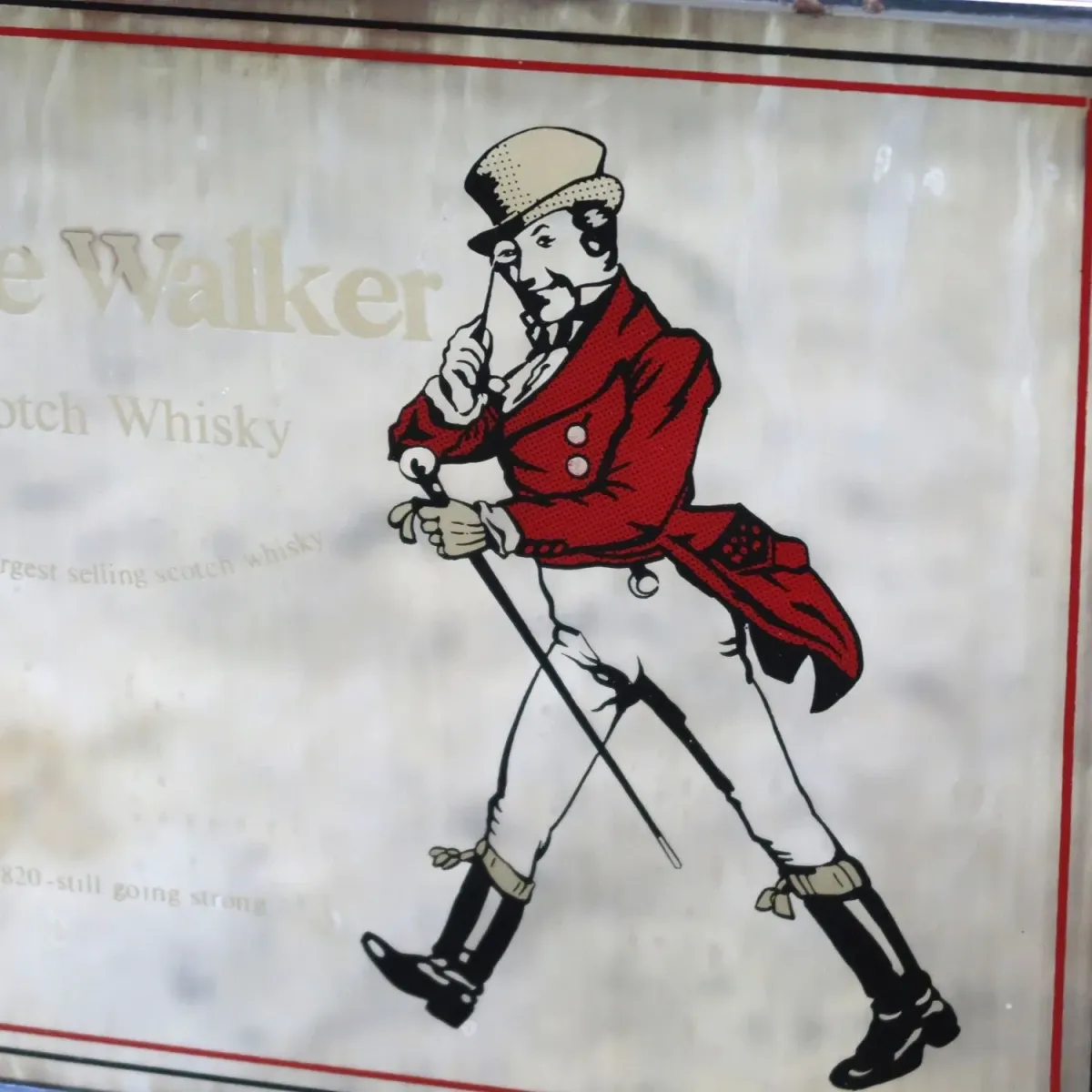 Johnnie Walker ビンテージ パブミラー