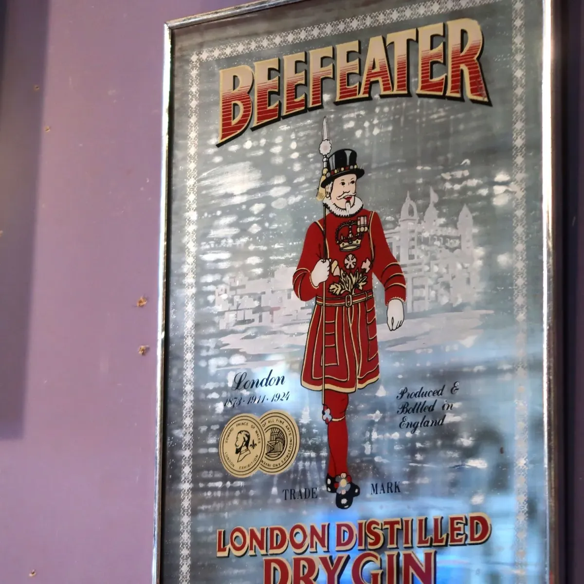 BEEFEATER ビンテージ パブミラー