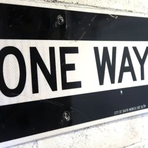 ONE WAY ロードサイン