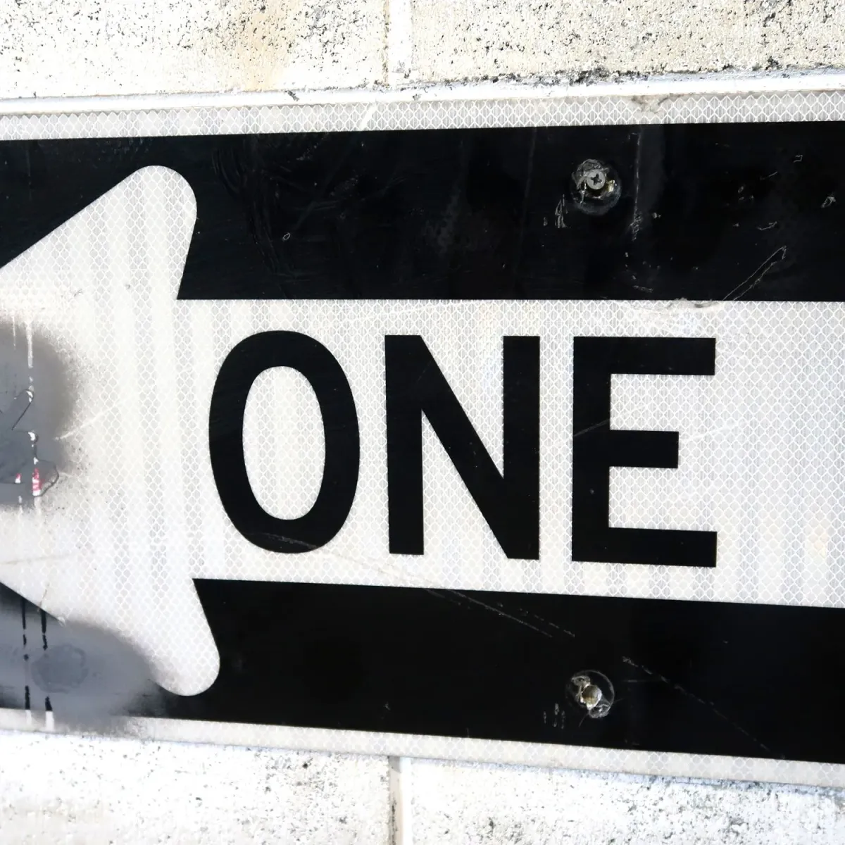 ONE WAY ロードサイン