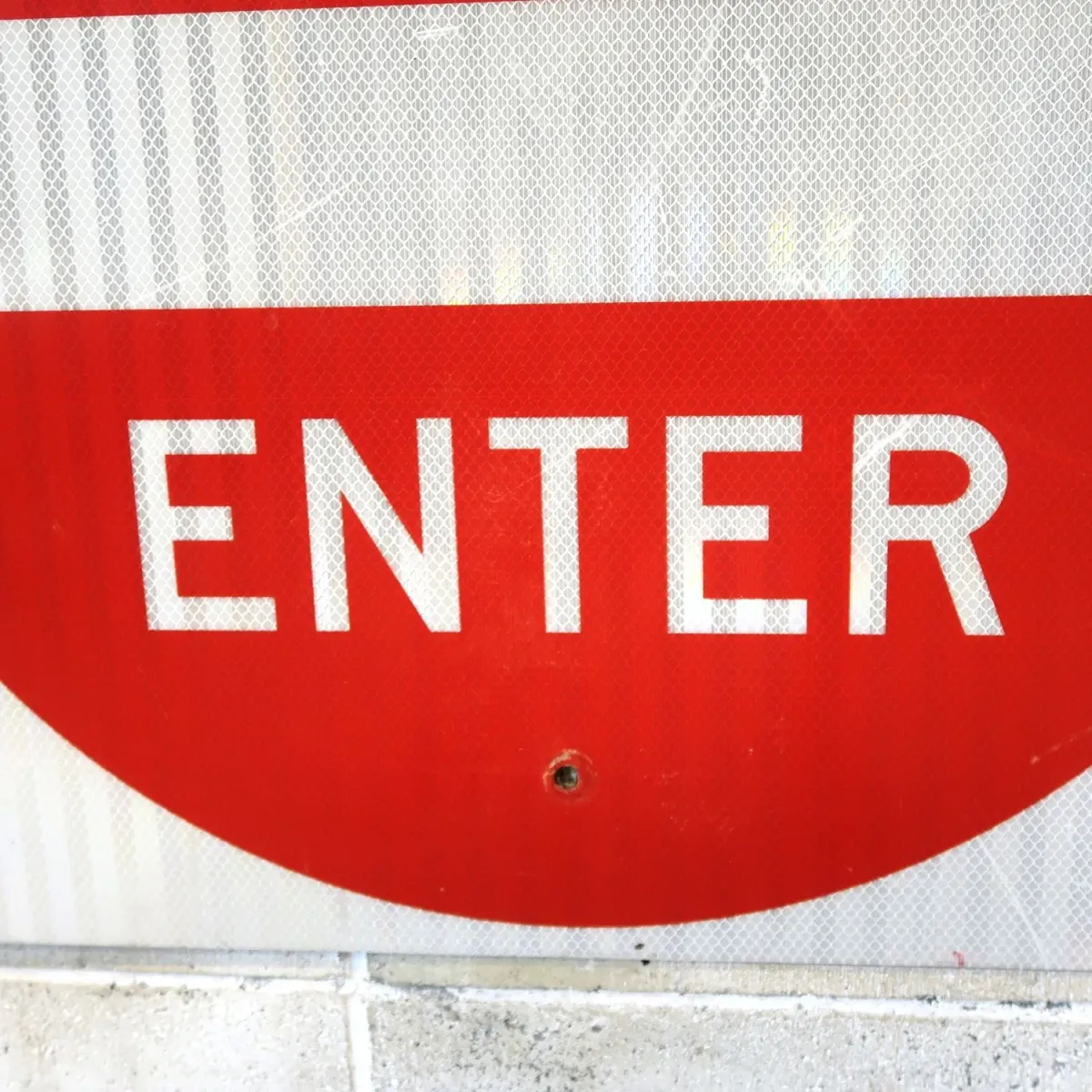 DO NOT ENTER ロードサイン