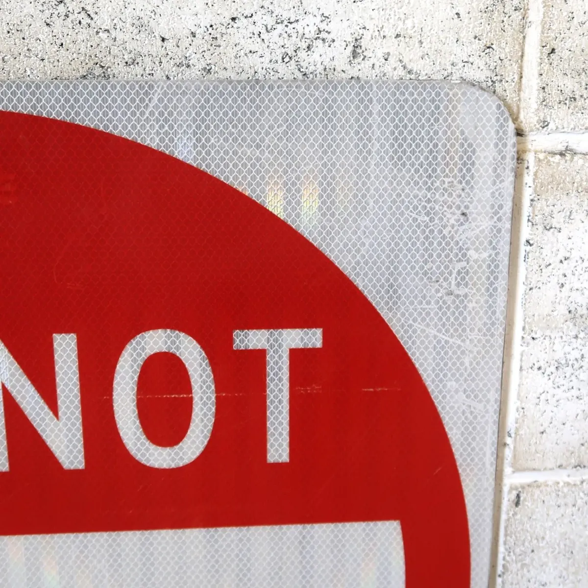DO NOT ENTER ロードサイン