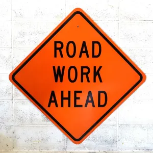 ROAD WORK AHEAD 大型ロードサイン