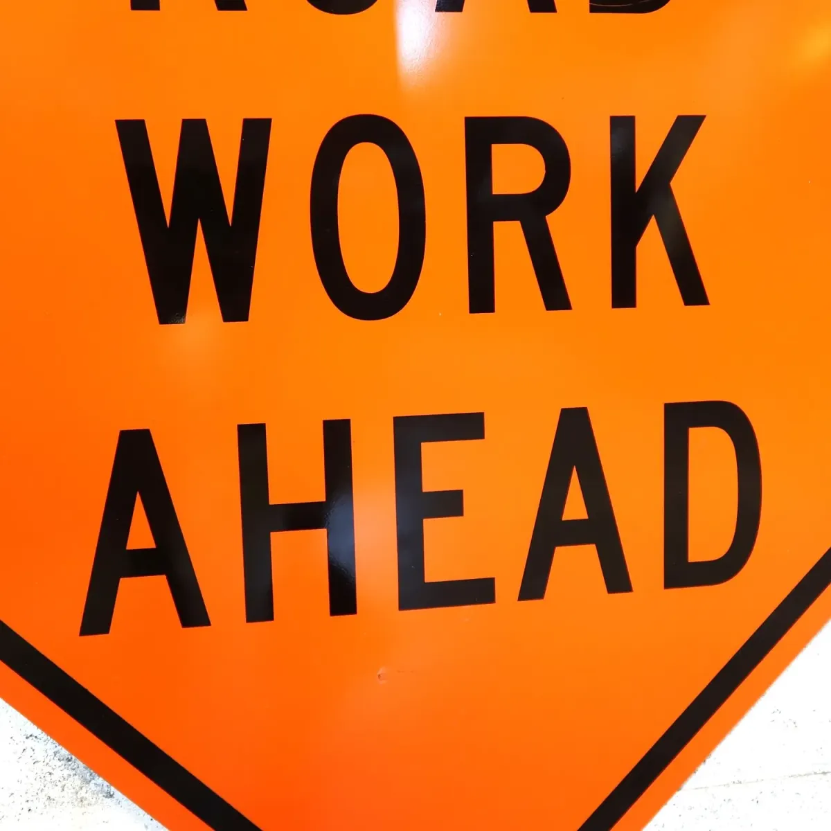 ROAD WORK AHEAD 大型ロードサイン
