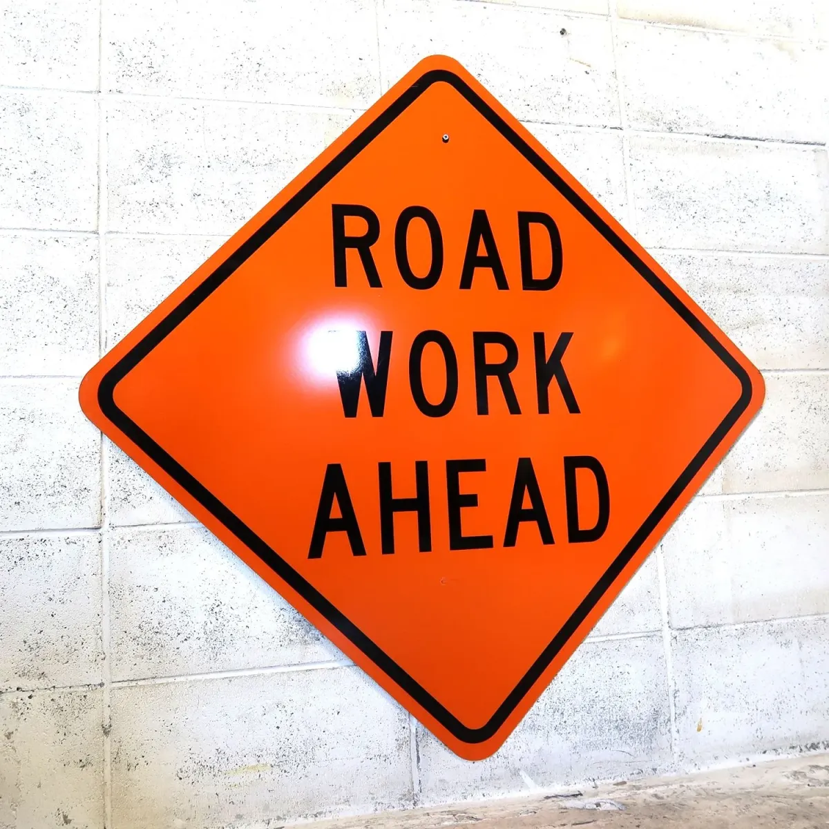 ROAD WORK AHEAD 大型ロードサイン