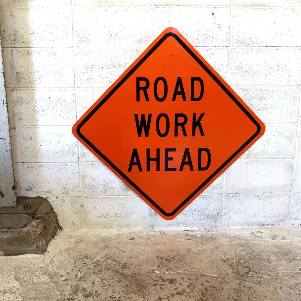 ROAD WORK AHEAD 大型ロードサイン