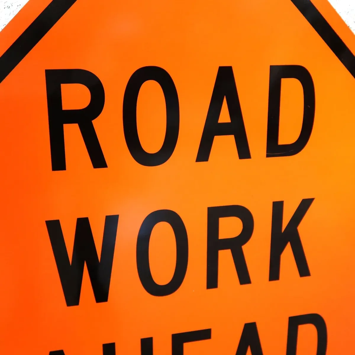 ROAD WORK AHEAD 大型ロードサイン