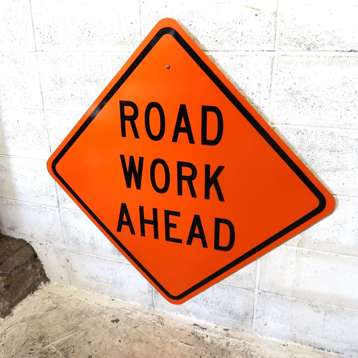 ROAD WORK AHEAD 大型ロードサイン