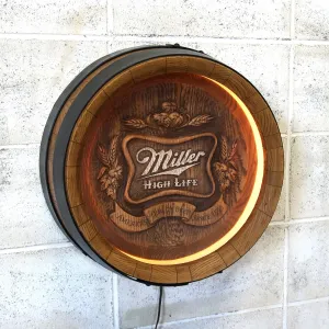 Miller HIGH LIFE ビンテージ 立体バレル ライトサイン