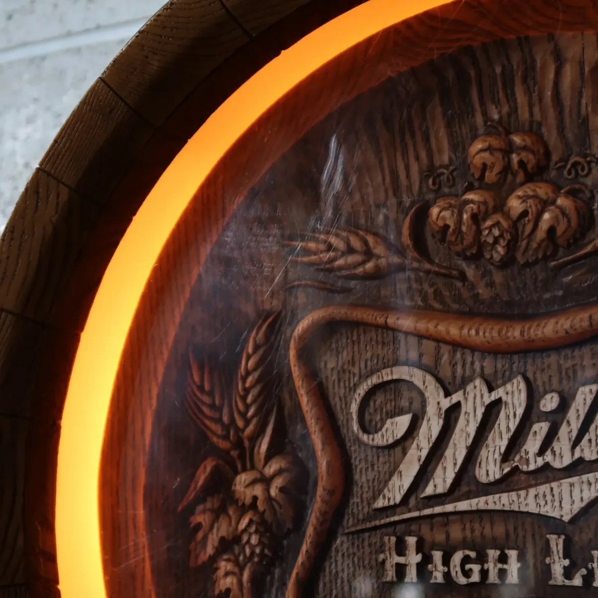 Miller HIGH LIFE ビンテージ 立体バレル ライトサイン