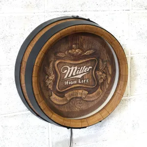 Miller HIGH LIFE ビンテージ 立体バレル ライトサイン